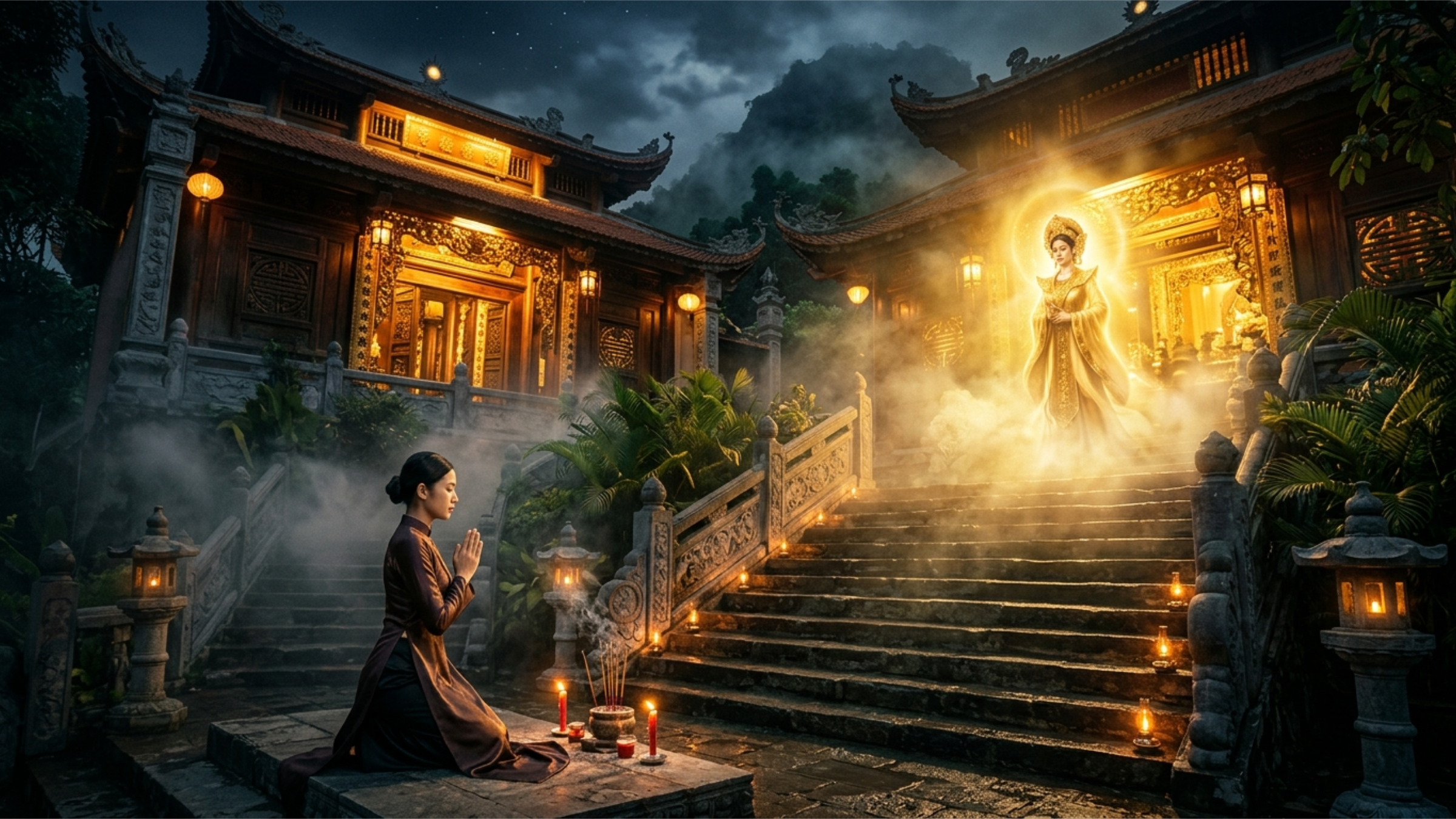 Không gian tâm linh tại núi Sam